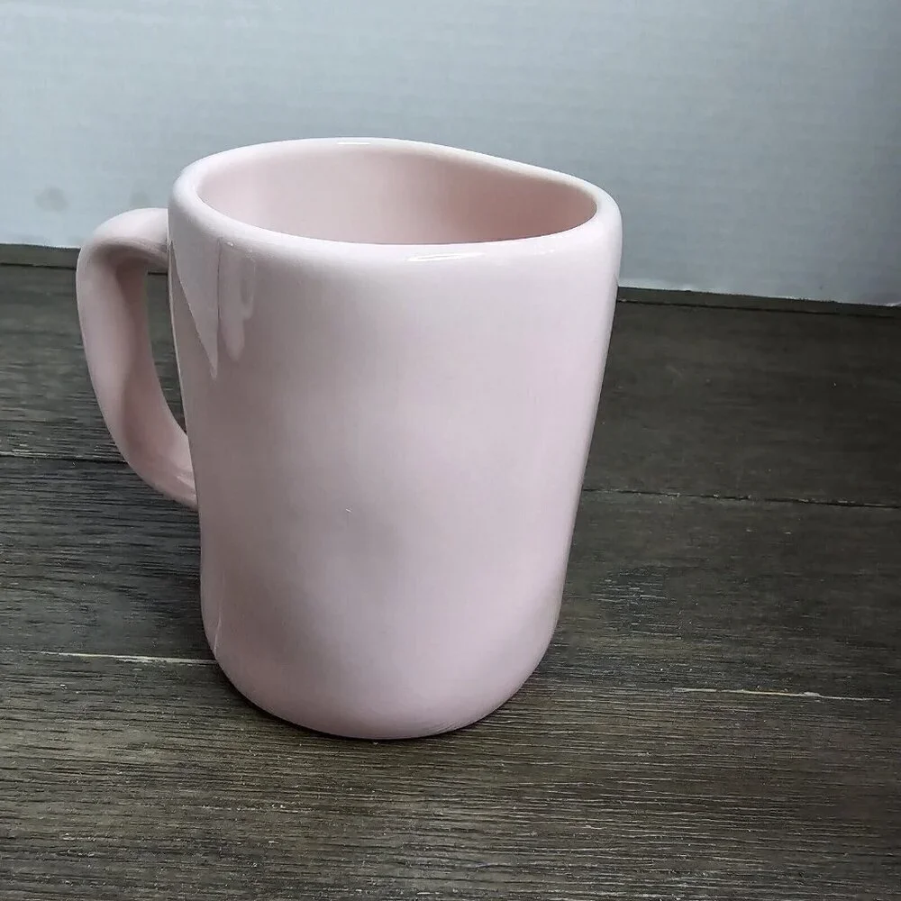 NWT Rae Dunn Artisan Jelly Beans Pink Coffee Mug Easter 2021 Magenta